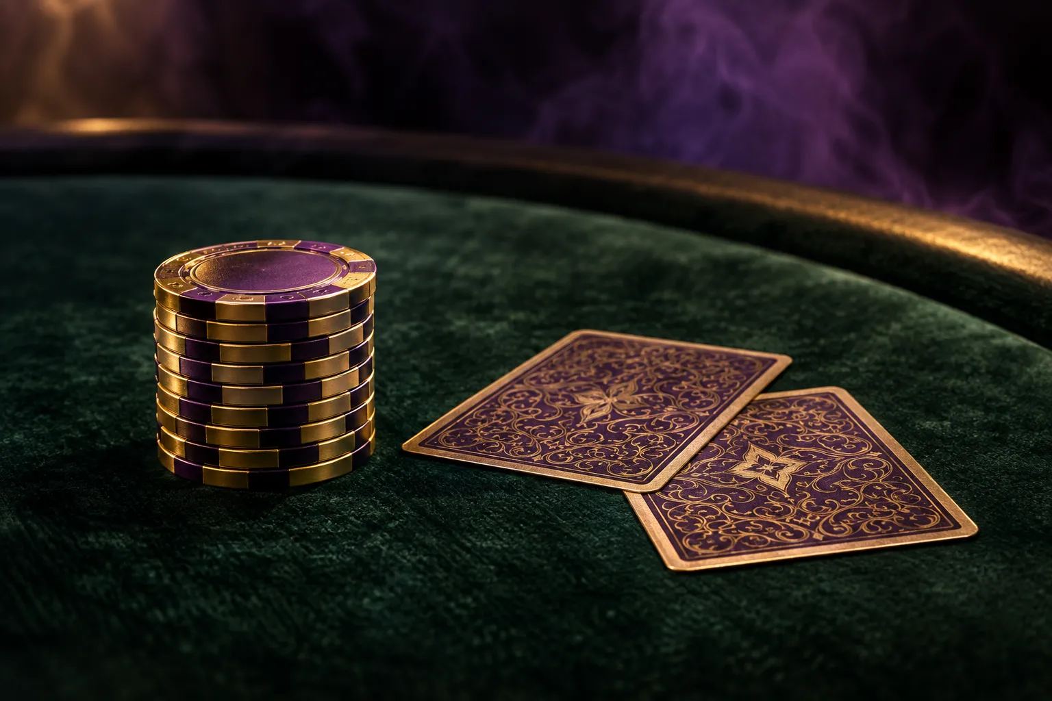 Detail of a casino card table, echoing the choice among providers